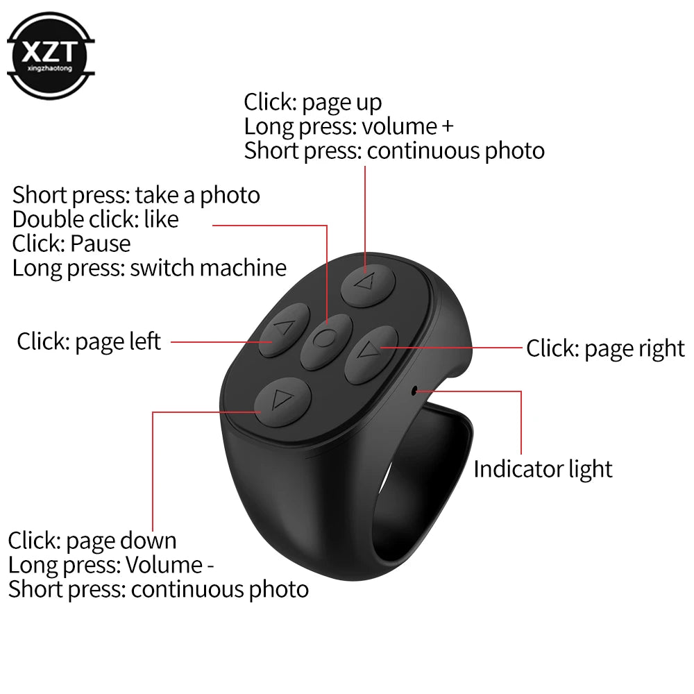 reels/songs Remote Control Ring