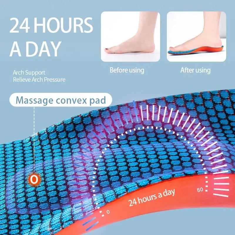 Sport Insoles Shock Absorption Deodorant Breathable