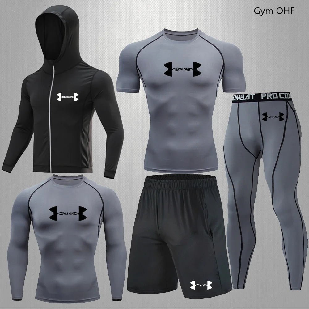 Men Suit Rashguard Gym Clothing