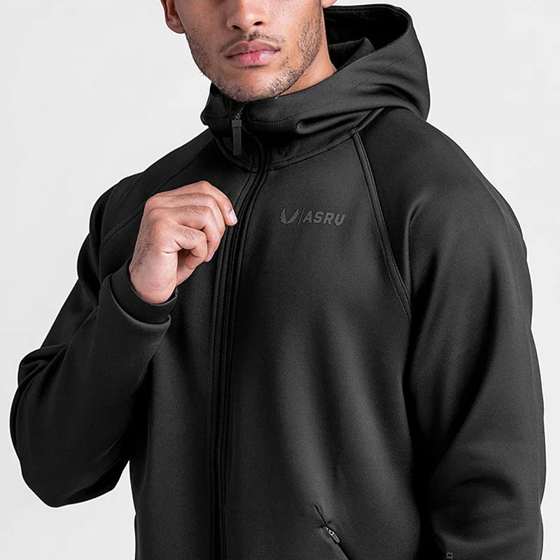 PLOMO Fitness Hooded Zipper Jacket