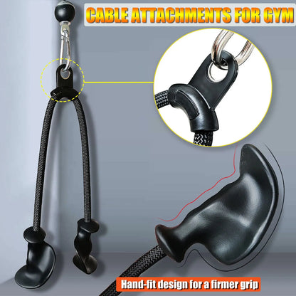 Ergonomic Triceps Rope Pull Down Attachment