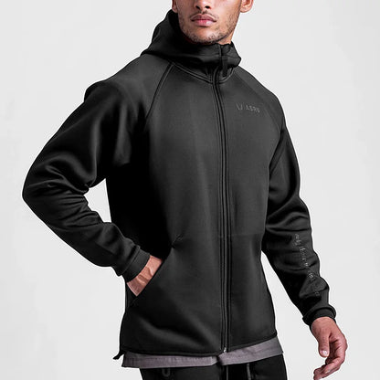 PLOMO Fitness Hooded Zipper Jacket